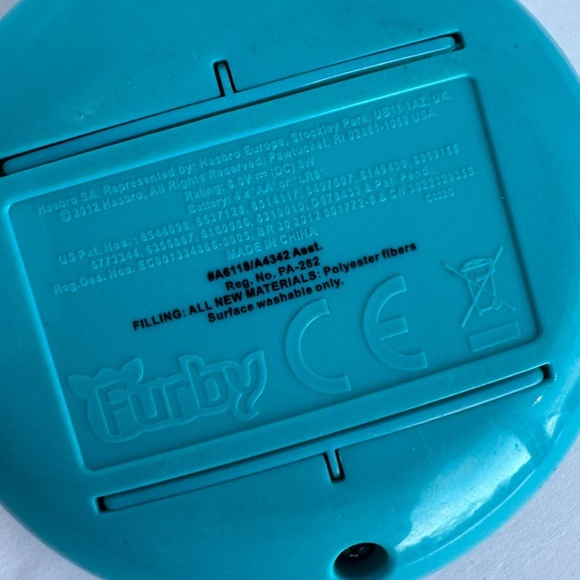 2012 Hasbro Furby BOOM Hearts Blue Teal Pink Interactive Talking Toy Plush EUC - Picture 14 of 14